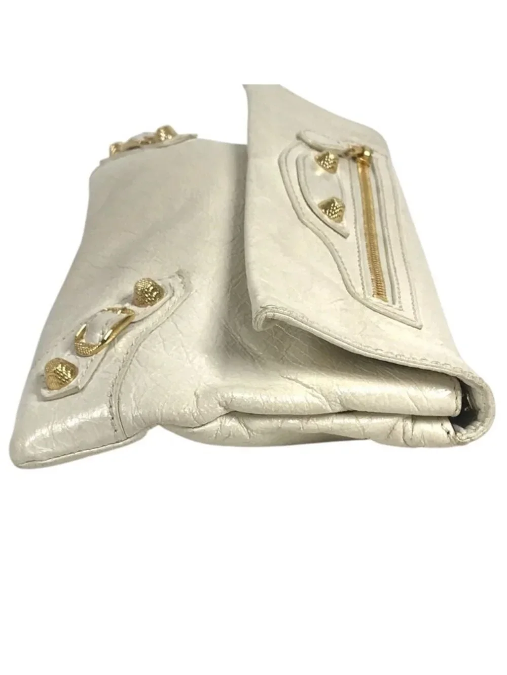 Balenciaga Clutch Giant Envelope Leather White